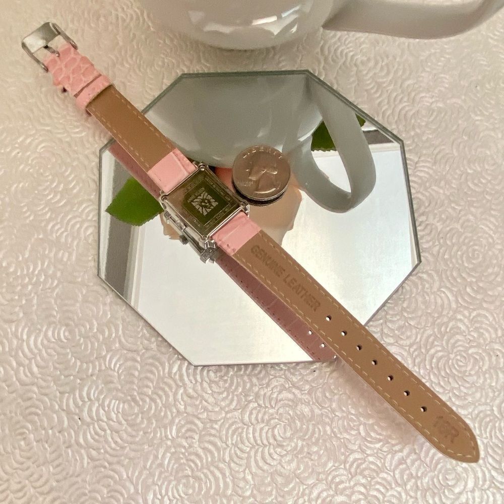 Anne Klein New York Swiss 20 Diamond Bezel Dress Watch with Sub-dial Second Hand - Picture 12 of 16